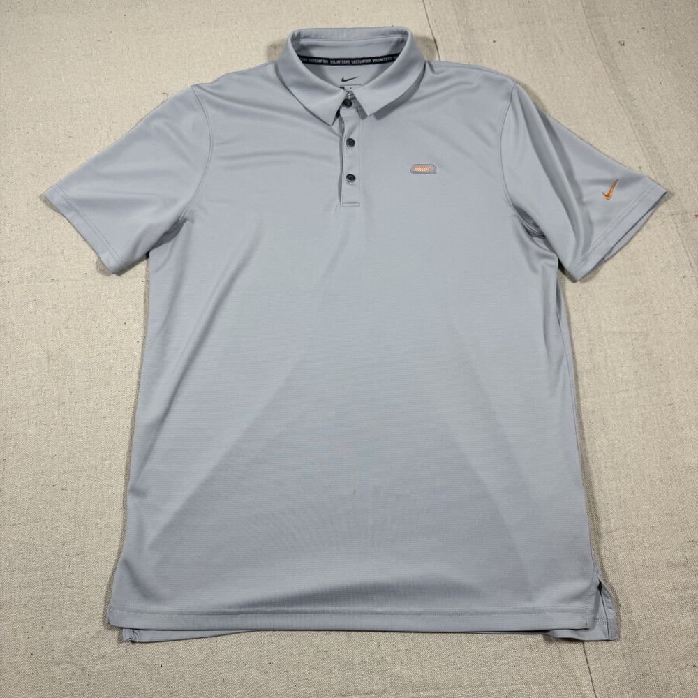 Nike Polo Shirt Mens Large Gray Tennessee Volunteers Performance FA18KUK